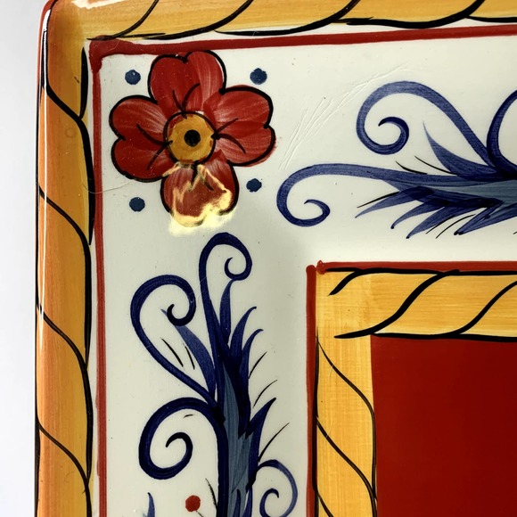 Tabletops Unlimited Italiano Square Dinner Plate 10 1/4 in. - Picture 2 of 3